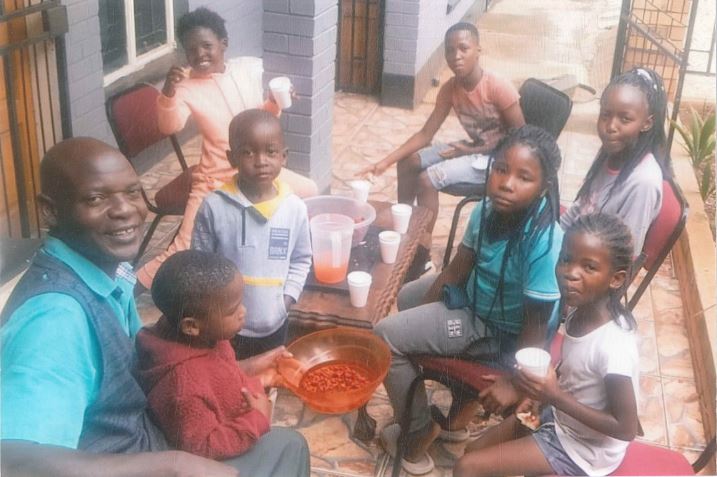 Children enjoying a special Christmas Dinner